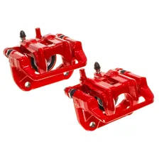Rear RED CALIPER PAIR W/BRKT for Honda CR-V image 6