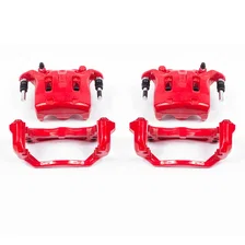 Front RED CALIPER PAIR W/BRKT image 2
