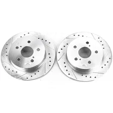 Rear DRILLEDSLOTTED ROTOR PAIR image 2