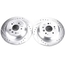 Rear DRILLEDSLOTTED ROTOR PAIR for Honda image 2