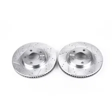 Front DRILLEDSLOTTED ROTOR PAIR image 2