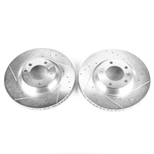 Front DRILLEDSLOTTED ROTOR PAIR image 2