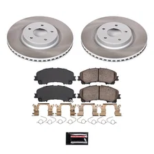 Front SEMI-COATED ROTOR KIT for INFINITI Q50 image 1