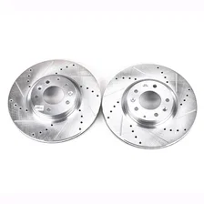 Front DRILLEDSLOTTED ROTOR PAIR for Mazda 6 image 2