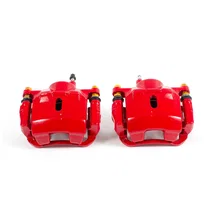 Front RED CALIPER PAIR W/BRKT for Toyota image 2