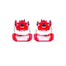 Front RED CALIPER PAIR W/BRKT image 2