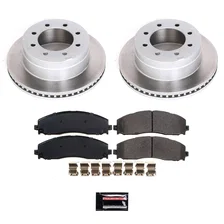 Rear SEMI-COATED ROTOR KIT for Ford F-350 Super Duty image 1