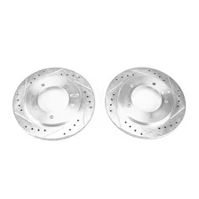 Front DRILLEDSLOTTED ROTOR PAIR image 2
