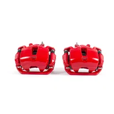 Front RED CALIPER PAIR W/BRKT for INFINITI image 2