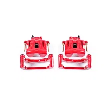 Front RED CALIPER PAIR W/BRKT for Dodge image 2