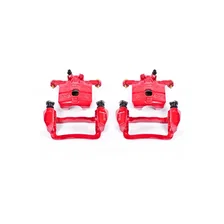 Rear RED CALIPER PAIR W/BRKT image 2