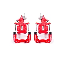 Rear RED CALIPER PAIR W/BRKT image 2