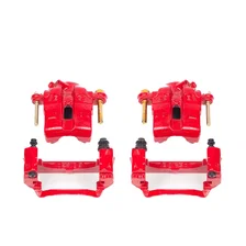 Front RED CALIPER PAIR W/BRKT for Mazda Miata image 2