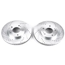 Front DRILLEDSLOTTED ROTOR PAIR image 2