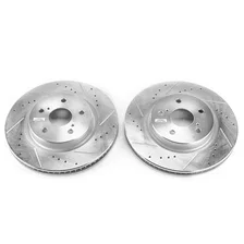 Front DRILLEDSLOTTED ROTOR PAIR image 2