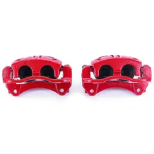 Front RED CALIPER PAIR W/BRKT image 2