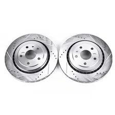 Rear DRILLEDSLOTTED ROTOR PAIR image 2