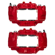 Front RED CALIPER PAIR W/O BRKT for Toyota image 4