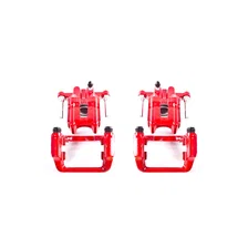 Rear RED CALIPER PAIR W/BRKT image 2