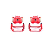Front RED CALIPER PAIR W/BRKT for Honda Accord image 2