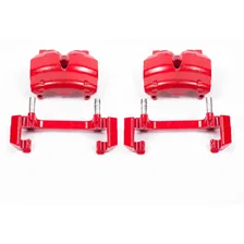 Front RED CALIPER PAIR W/BRKT image 2
