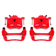 Front RED CALIPER PAIR W/BRKT image 2
