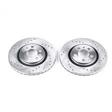 Front DRILLEDSLOTTED ROTOR PAIR for Volkswagen image 2