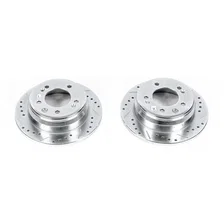 Rear DRILLEDSLOTTED ROTOR PAIR image 2