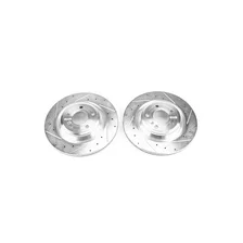 Rear DRILLEDSLOTTED ROTOR PAIR for Mercedes-Benz image 2