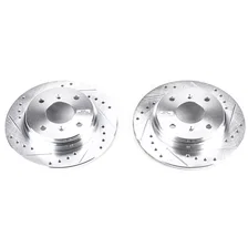 Rear DRILLEDSLOTTED ROTOR PAIR image 2