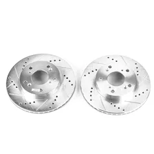 Front DRILLEDSLOTTED ROTOR PAIR image 2