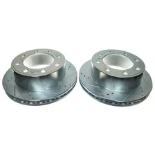 Rear DRILLEDSLOTTED ROTOR PAIR for Ford image 2