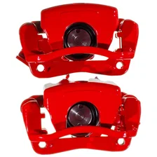 Rear RED CALIPER PAIR W/BRKT image 1