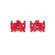 Rear RED CALIPER PAIR W/BRKT image 2