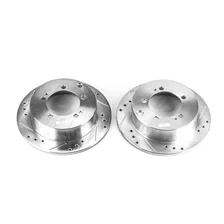 Rear DRILLEDSLOTTED ROTOR PAIR image 2