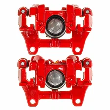 Rear RED CALIPER PAIR W/BRKT image 2