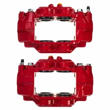 Front RED CALIPER PAIR W/O BRKT image 4