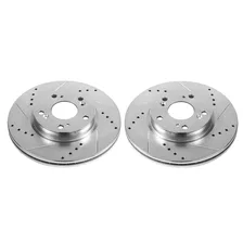 Front DRILLEDSLOTTED ROTOR PAIR image 2