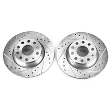 Rear DRILLEDSLOTTED ROTOR PAIR image 2