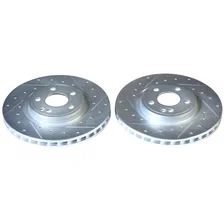 Front DRILLEDSLOTTED ROTOR PAIR image 2