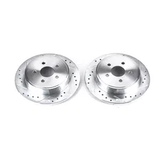 Rear DRILLEDSLOTTED ROTOR PAIR image 2