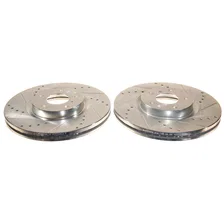 Front DRILLEDSLOTTED ROTOR PAIR image 2