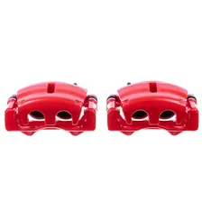 Front RED CALIPER PAIR W/BRKT image 2
