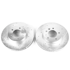 Front DRILLEDSLOTTED ROTOR PAIR image 2