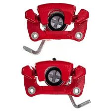 Rear RED CALIPER PAIR W/BRKT image 2