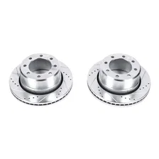 Rear DRILLEDSLOTTED ROTOR PAIR image 2