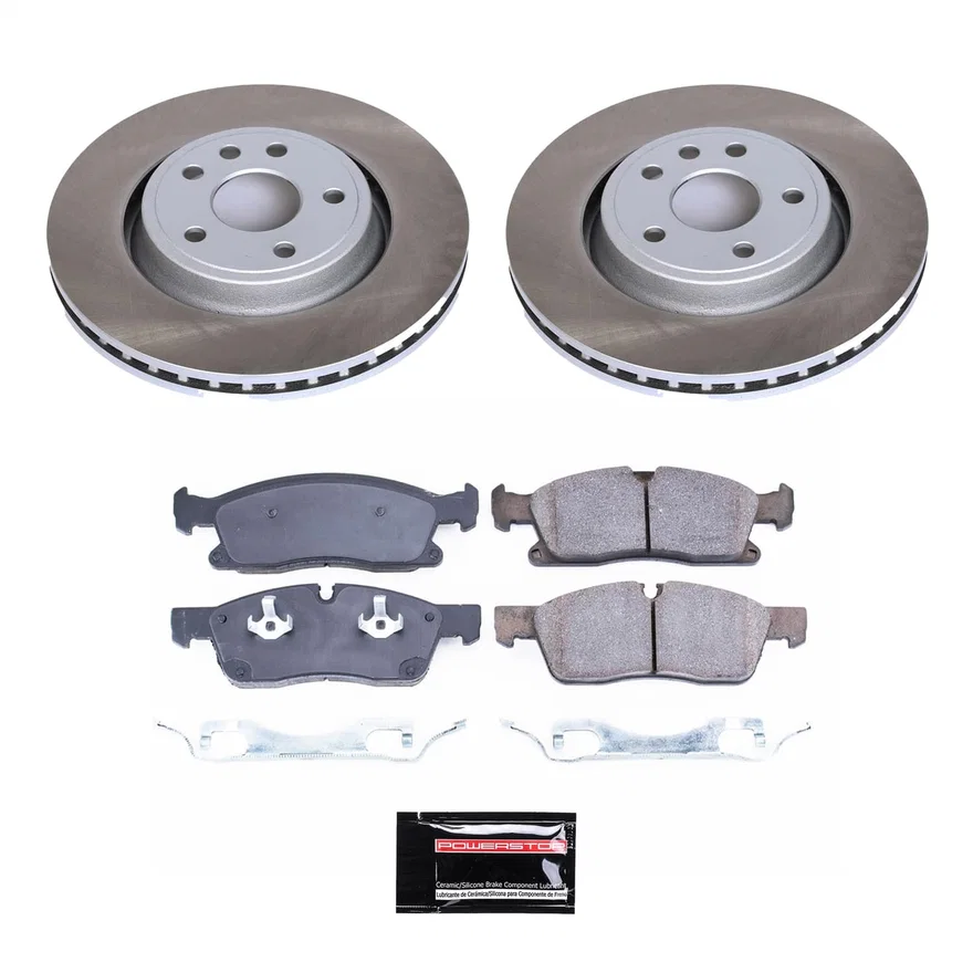 Front SEMI-COATED ROTOR KIT for Jeep Grand Cherokee