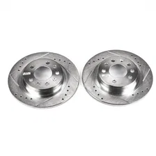 Rear DRILLEDSLOTTED ROTOR PAIR image 2