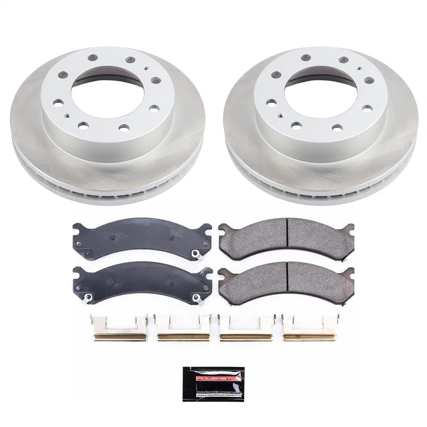 Front SEMI-COATED ROTOR KIT for Chevrolet Express 4500