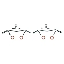 Rear RED CALIPER PAIR W/BRKT image 7